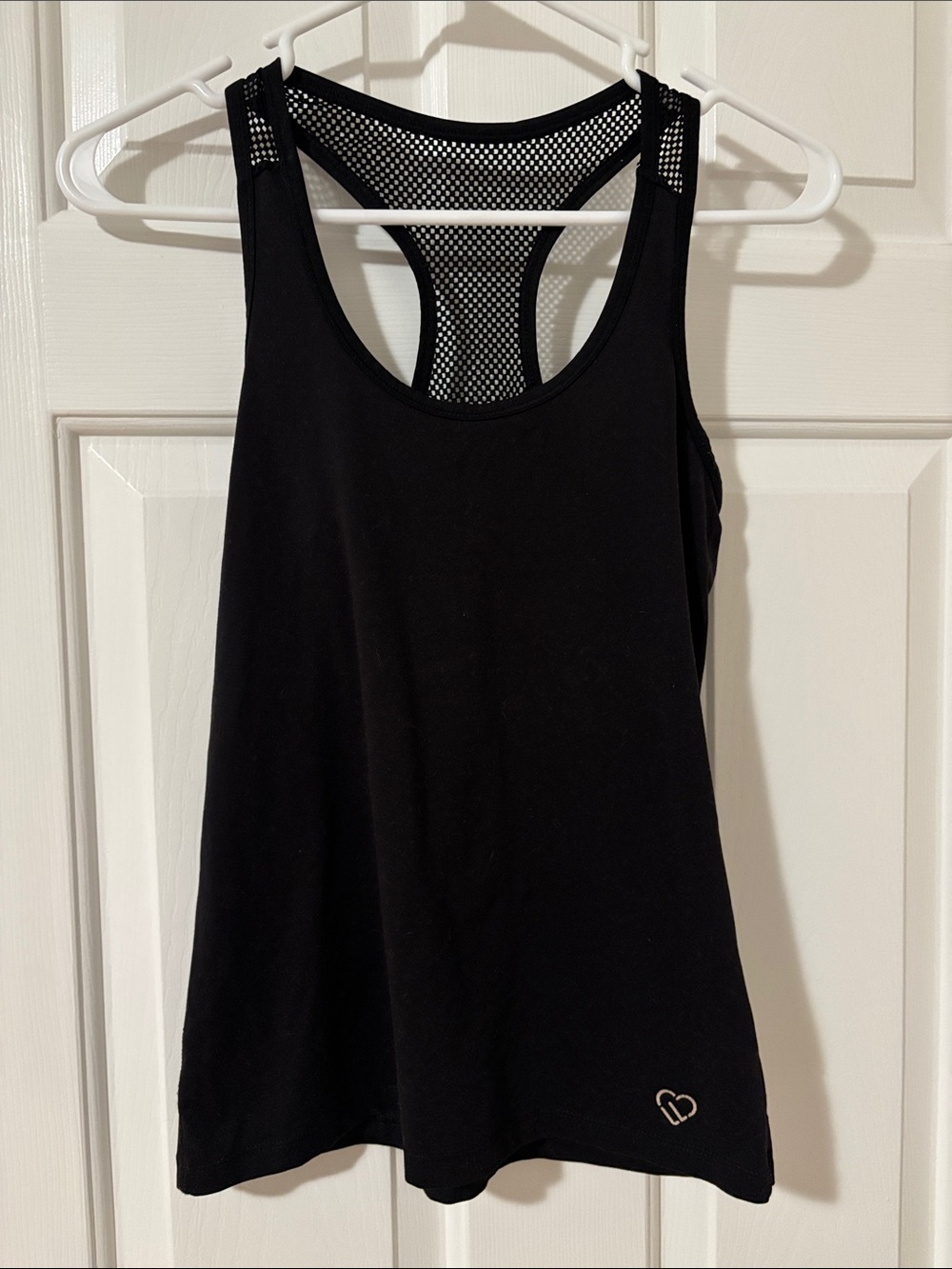 Women's Live Love Dream No Sweat Black Racerback Tank Top